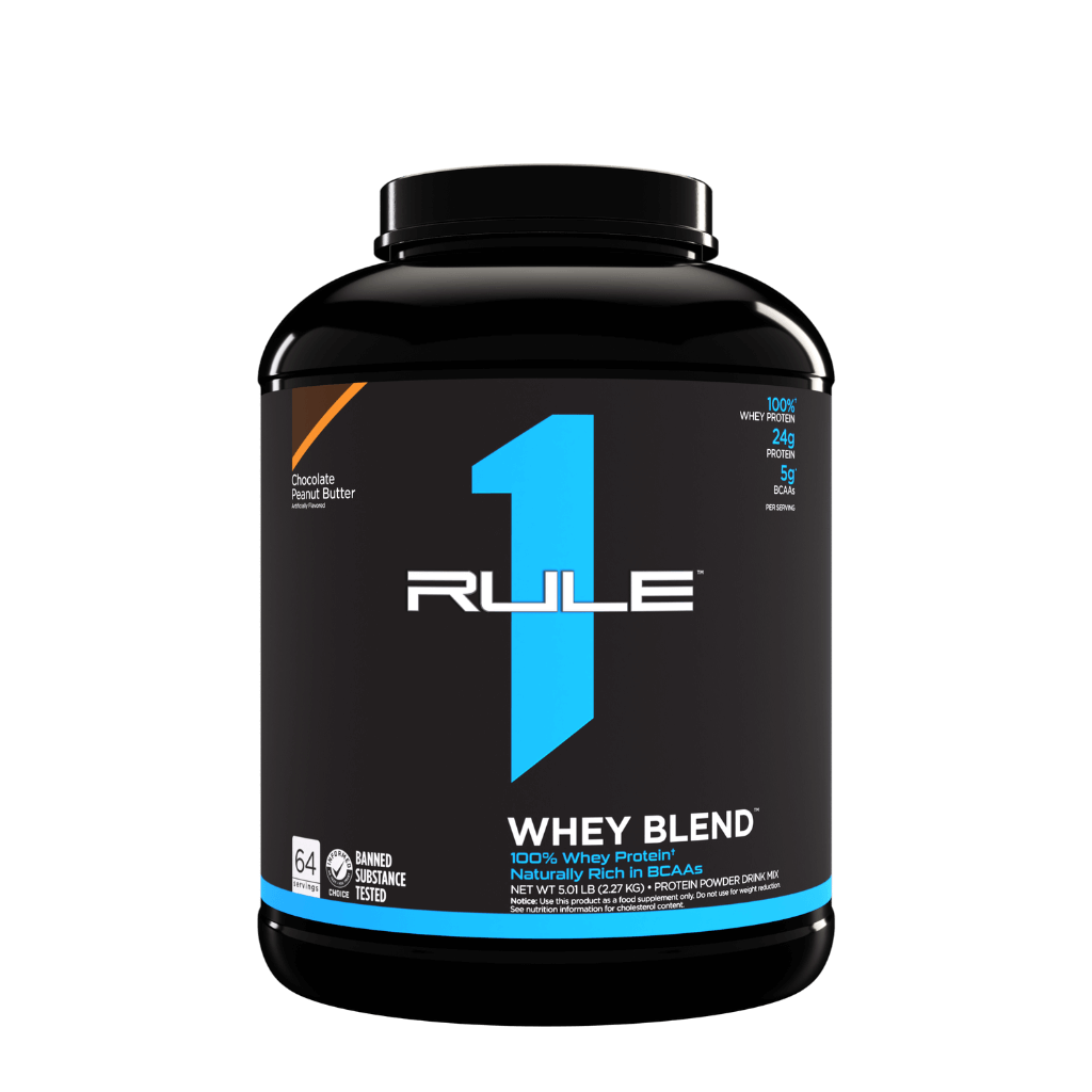 R1 Whey Blend (8) & Rule1-Whey-70Srv-2380g-ChocPB