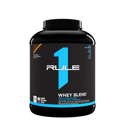 R1 Whey Blend (8) & Rule1-Whey-70Srv-2380g-ChocPB