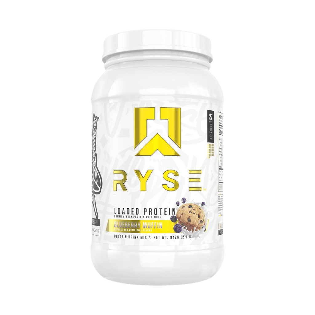 Loaded Protein Ryse Supplements Whey protein isolate 27 Serves Blueberry Muffin