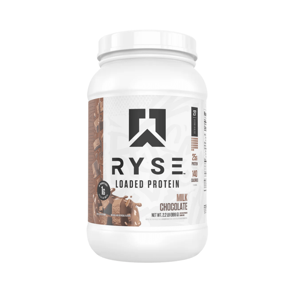 Loaded Protein Ryse Supplements Whey protein isolate 27 Serves Milk Chocolate