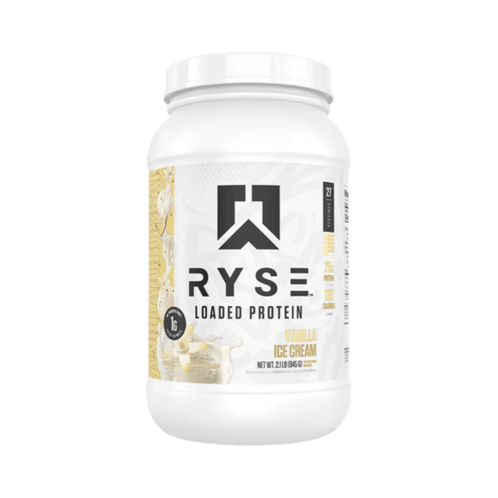 Loaded Protein Ryse Supplements Whey protein isolate 27 Serves Vanilla Ice Cream