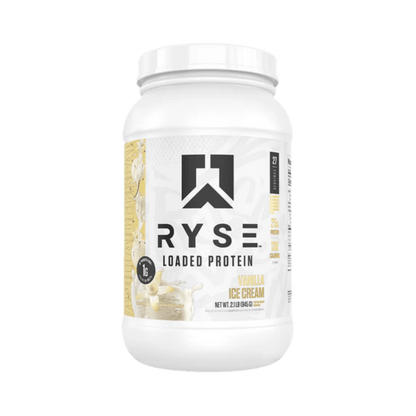 Loaded Protein Ryse Supplements Whey protein isolate 27 Serves Vanilla Ice Cream