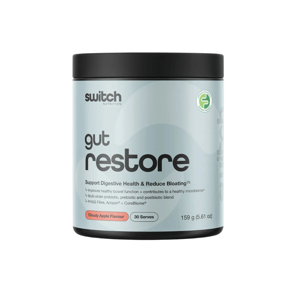 Gut Restore & Gut Restore Switch Nutrition Gut health supplements 30 Serves Cloudy Apple