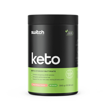 Keto Switch Switch Nutrition Keto supplements 60 Serves Peach Mango