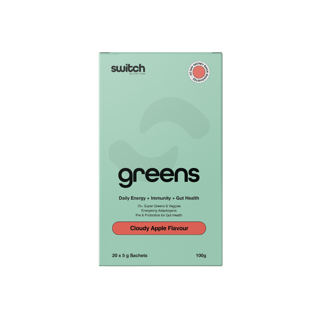 Greens & Greens Switch Nutrition Greens supplements 20 Serves Cloudy Apple