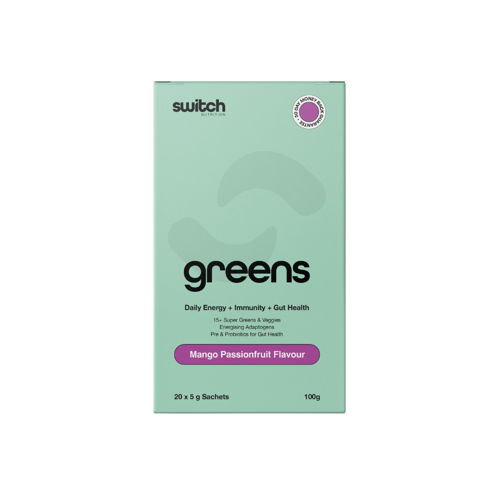 Greens (2) & Greens Switch Nutrition Greens supplements 20 Serves Mango Passionfruit