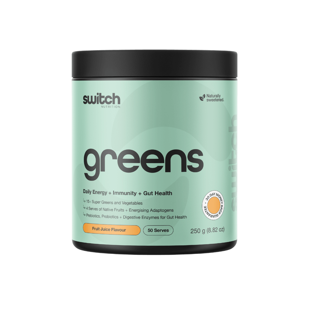 Greens (5) & Greens Switch Nutrition Greens supplements 50 Serves Fruit Juice