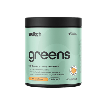 Greens (5) & Greens Switch Nutrition Greens supplements 50 Serves Fruit Juice