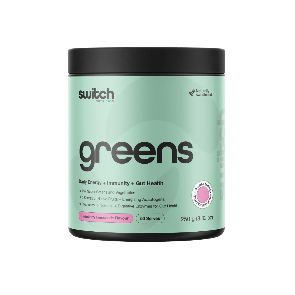 Greens (7) & Greens Switch Nutrition Greens supplements 50 Serves Raspberry Lemonade