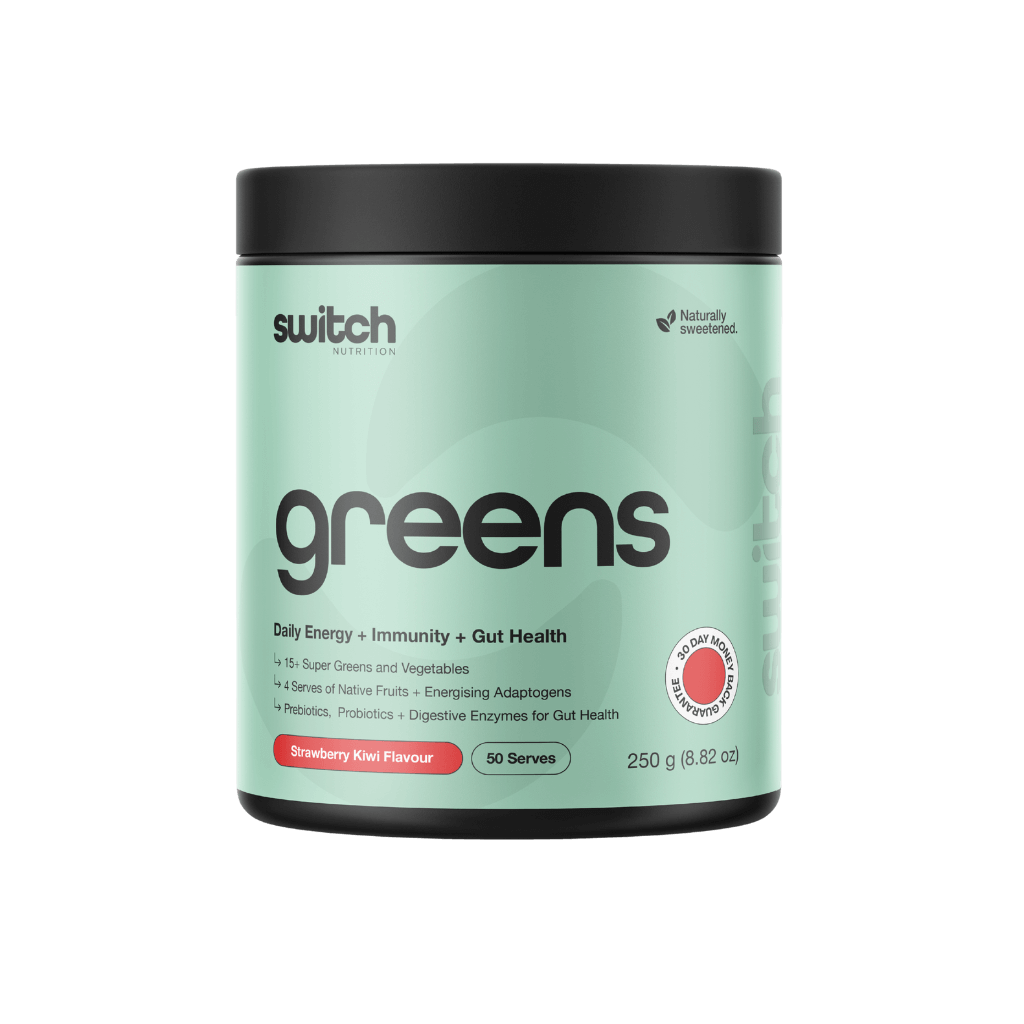 Greens (8) & Greens Switch Nutrition Greens supplements 50 Serves Strawberry Kiwi