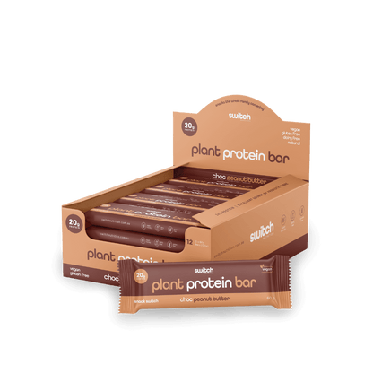 Switch Plant Protein Bar (1) & SwitchNutrition-Snack-Switch-Box12-ChocPeanutBut
