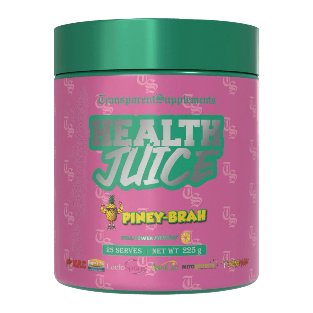 Health Juice (2) & TRANSPARENT-Health-25Srv-PB