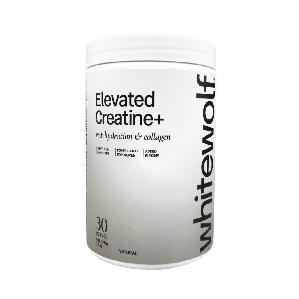Elevated Creatine & Elevated Creatine White Wolf Creatine monohydrate supplements 30 Serves Natural