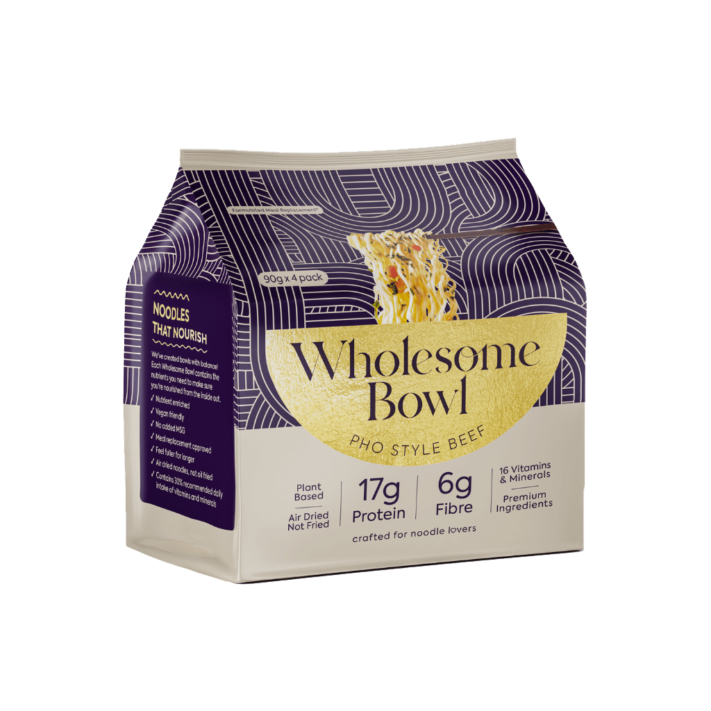 Wholesome Bowl Instant Protein Noodles (4) & Wholesome-Bowl-Noodles-4PackNEW-Beef