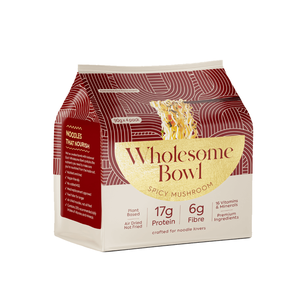 Wholesome Bowl Instant Protein Noodles (5) & Wholesome-Bowl-Noodles-4PackNEW-Mush