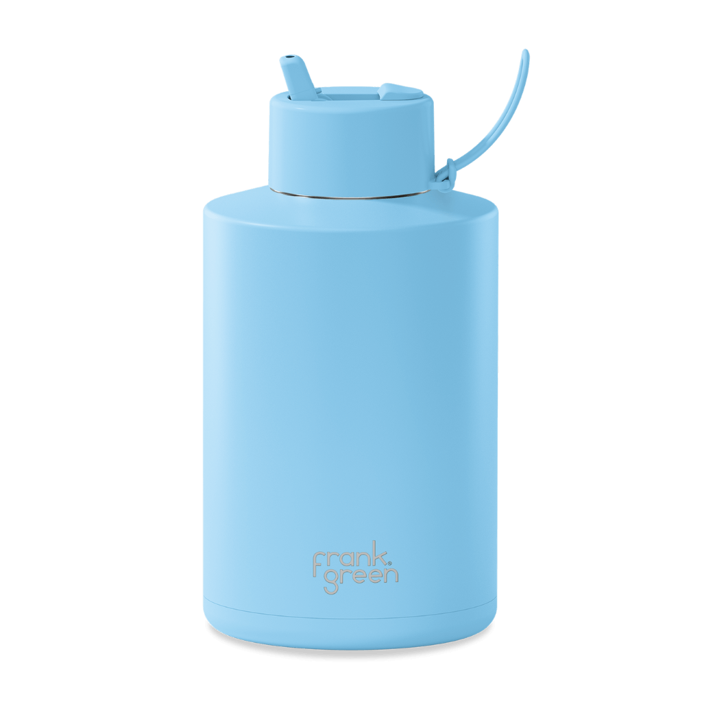 Ceramic Reusable Bottle (1) & FG-SSC-BOT-68oz-SkBlu