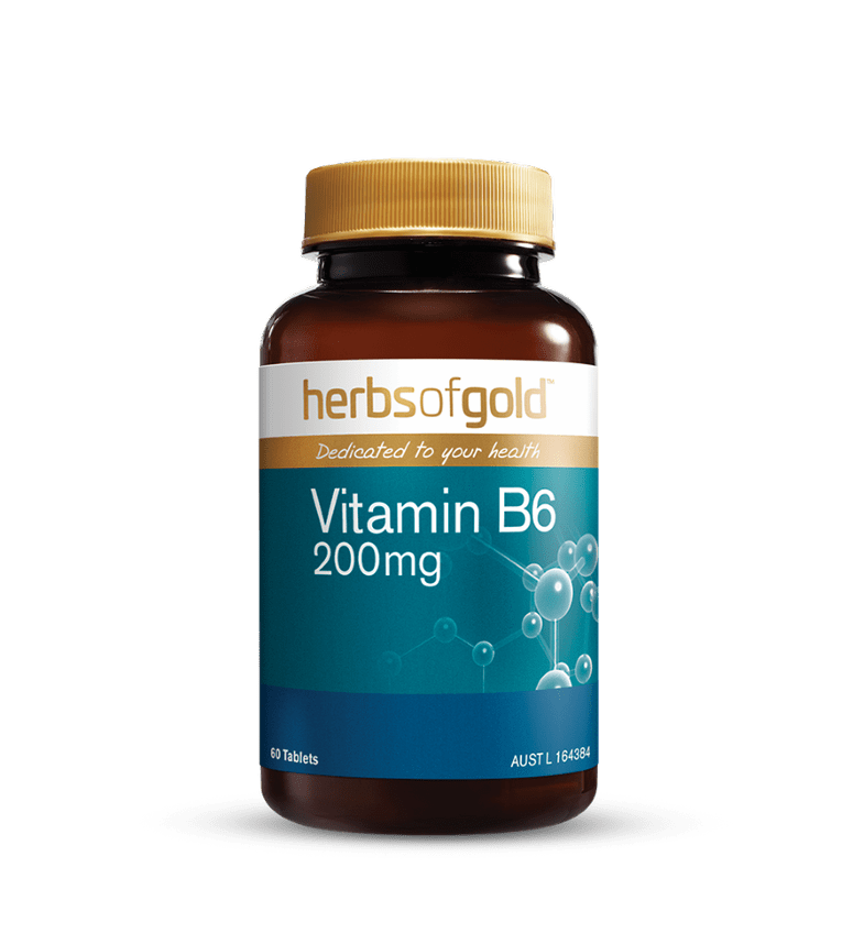 Herbs of Gold Vitamin B6 200mg-Herbs of Gold-Elite Supps