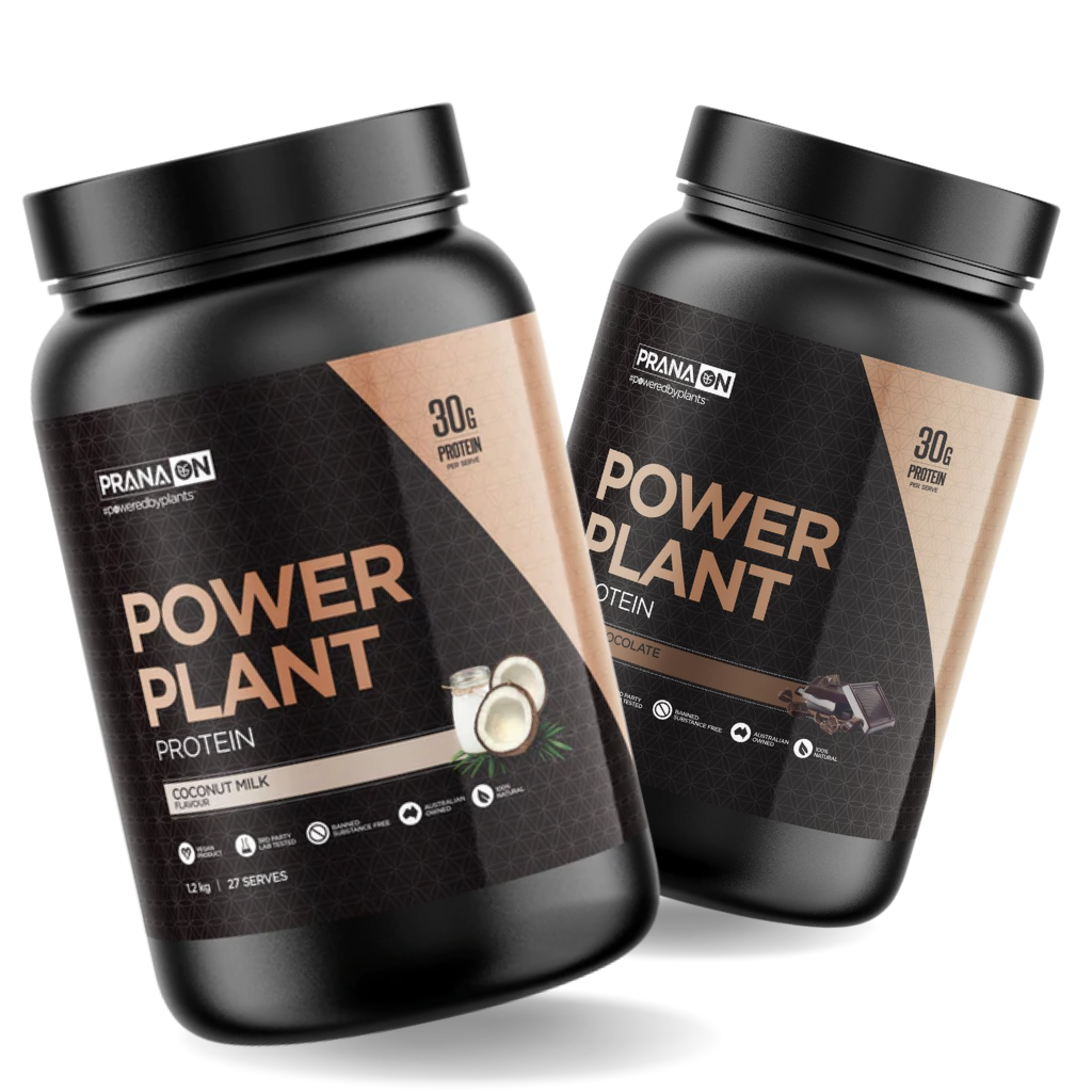PRANA ON POWER PLANT VEGAN PROTEIN 1.2kg – BCAA, MCT, Soy Free, Dairy Free, Gluten Free, Made In Australia
